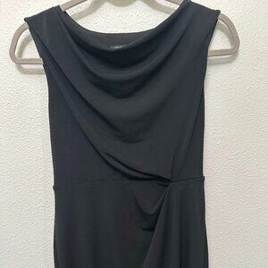🖤 Ann Taylor Petite Black Draped Sheath Dress - 0P